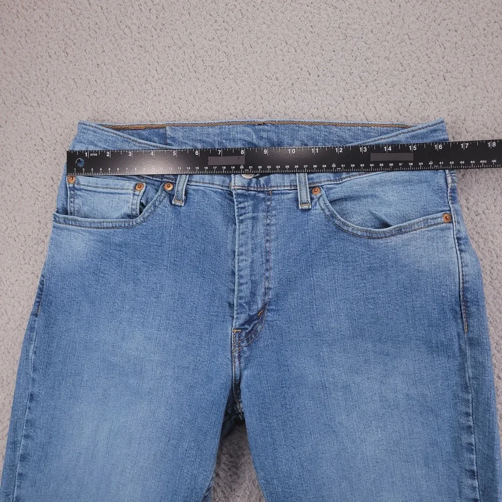 LEVIS 511 Jeans Mens Size 32x33 (Tag 34x34) Slim Leg Low Stretch Blue Wash Denim